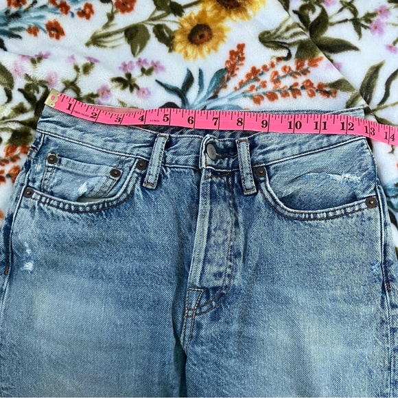 Acne Studios Bla Konst Stockholm 1997 Light Blue Trash Jeans 24" - Picture 8 of 8